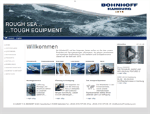 Tablet Screenshot of bohnhoff-hamburg.com